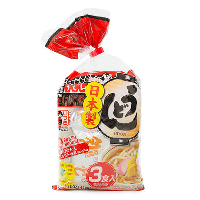 Itsuki Foods Pre-Cooked Udon Noodles with Soup 627g (3packs) <br> Itsuki Foods預煮日式烏冬帶湯包 (3包裝)