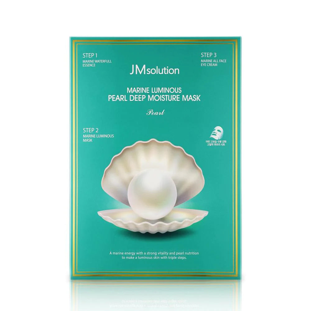 JM Solution Marine Luminous Pearl Deep Moisture Mask 10 Sheets (27g x 10pc)