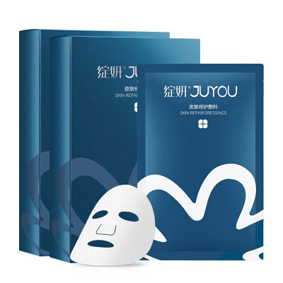 Juyou Skin Repair Dressing Moisturizing Blue Mask 6pcs<br>绽妍修护蓝膜