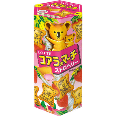 Lotte Koala's March Biscuits - Strawberry 48g <br> 樂天熊仔餅-草莓