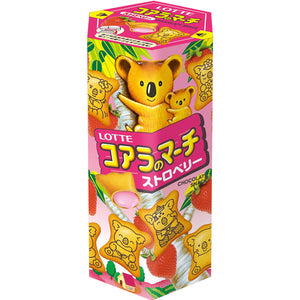 Lotte Koala's March Biscuits - Strawberry 48g <br> 樂天熊仔餅-草莓