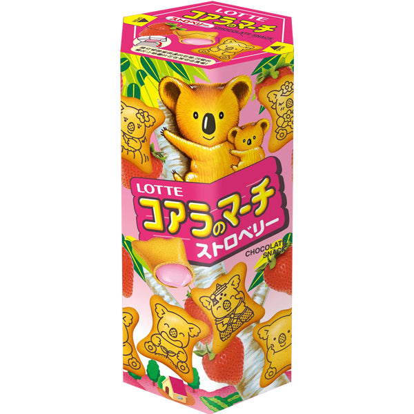 Lotte Koala's March Biscuits - Strawberry 48g <br> 樂天熊仔餅-草莓