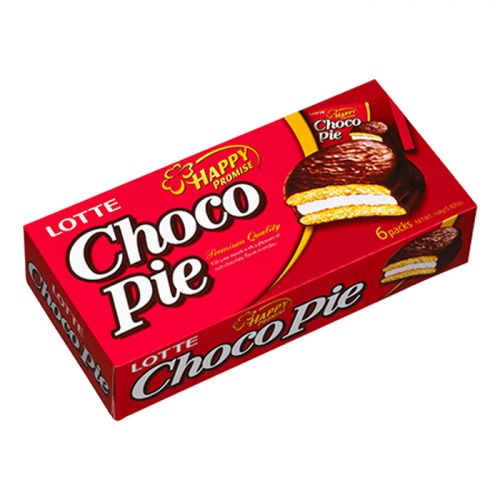 Lotte Choco Pie 6Packs 168g <br> 樂天巧克力派