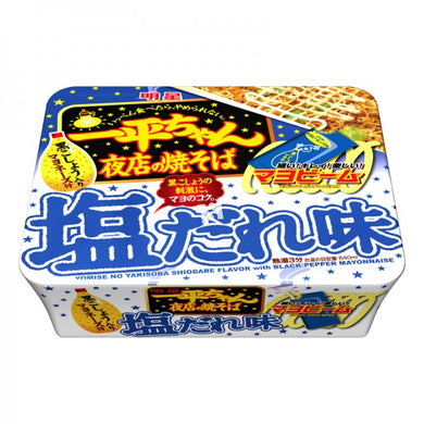 Myojo Foods Ippeichan Salt Yakisoba with Garlic Pepper Mayonnaise 132 g <br> 明星一平夜店炒麵 鹽味配大蒜胡椒美乃滋