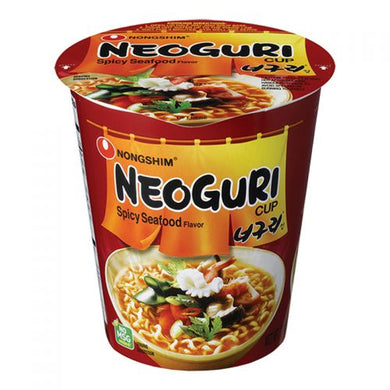Neoguri Spicy Seafood Flavour Cup Noodle 62g <br> 農心Neoguri辣味烏冬杯麵