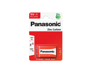 Panasonic 9V Zinc Carbon Batteries