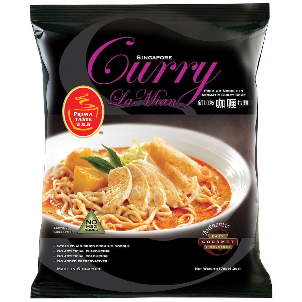 Prima Taste Singapore Curry La Mian 178g <br> 百勝廚新加坡咖哩拉麵