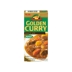 S&B Golden Curry Medium Hot 92g <br> S&B 金牌咖喱磚 中辣