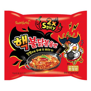 Samyang Double Spicy Hot Chicken Flavour Ramen 140g (5 Pack) <br> 三養 雙倍辣雞拉麵 5連包