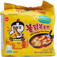 Load image into Gallery viewer, Samyang Hot Chicken Flavor with Cheese 140g (5 Pack) &lt;br&gt; 三養芝士辣雞拉麵 5連包