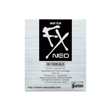 Sante FX NEO Cooling Eye Drops 12ml<br>Sante FX NEO 银色清凉眼药水