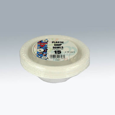 Plastic Soup Bowls 15 x 12oz