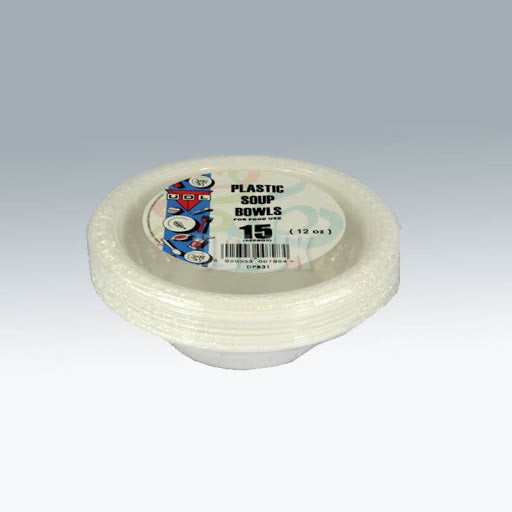 Plastic Soup Bowls 15 x 12oz