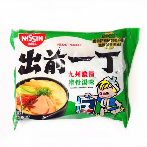 Nissin Instant Noodles Kyushu Tonkotsu Pork Flavour  100g (5 Pack) <br> 日清出前一丁 - 九州濃湯豬骨味