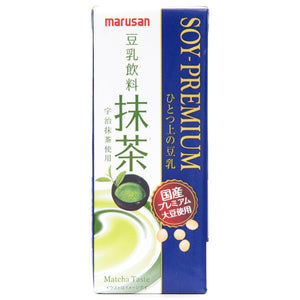 Marusan Matcha Green Tea Premium Soy Milk Drink 200ml <br> Marusan 宇治抹茶豆乳飲料