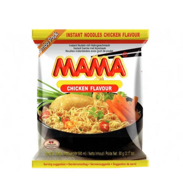 Mama Oriental Style Instant Noodles Chicken Flavour (Jumbo Pack) 90g <br> 媽媽 雞肉味即食麵 (特大裝)