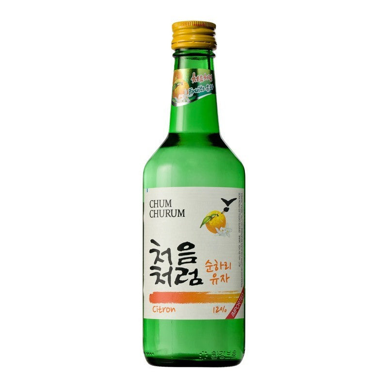 Lotte Chum Churum Soju (Citron) Alc. 12% 360ml *** <br> 樂天燒酒 (䄂子味)
