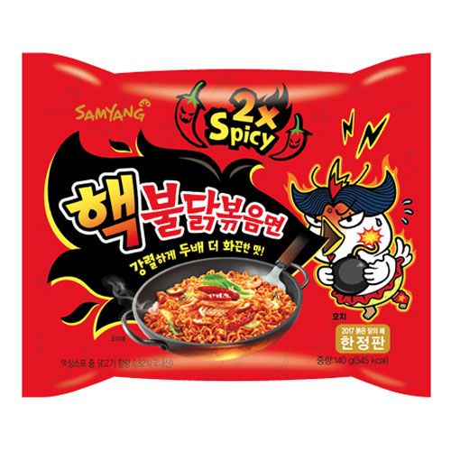 Samyang Double Spicy Hot Chicken Flavour Ramen 140g (Single Pack) <br> 三養 雙倍辣雞拉麵 (單包裝)