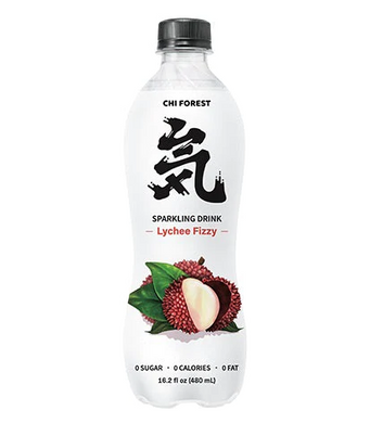 Genki Forest Sparkling Water (Lychee Flavour) 480ml *** <br> 元氣森林茘枝味蘇打氣泡水