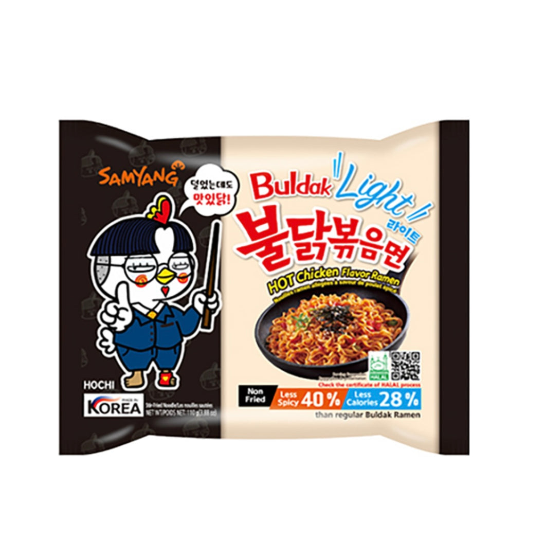 Samyang Light Hot Chicken (Buldak) Flavour Ramen 110g (Single Pack) <br> 三養 輕量辣雞拉麵 (單包裝)