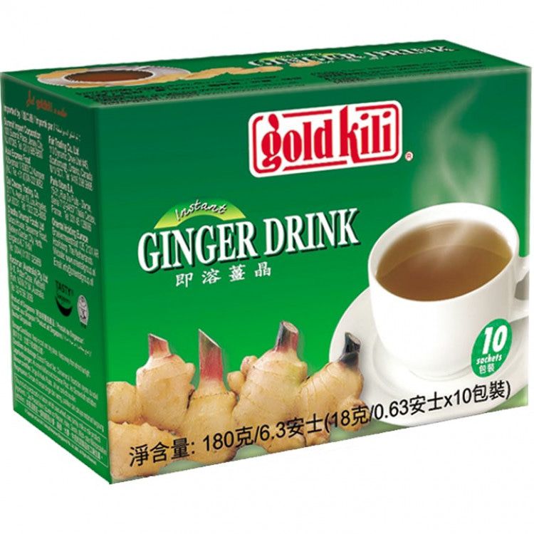 Gold Kili Ginger Drink Box (10packs) 180g *** <br> Gold Kili 即溶薑晶