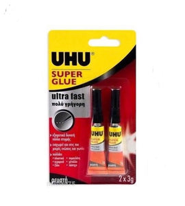UHU 3g Super Glue Liquid Twin Pack ***