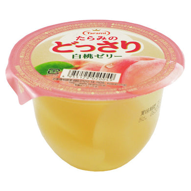 Tarami Dossari Fruit Jelly with White Peach Chunks 230g *** <br> Tarami 白桃味果肉果凍