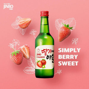 Jinro Chamisul Soju (Strawberry) Alc. 13% 350ml ***