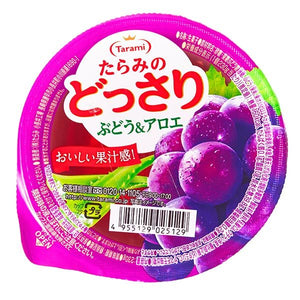 Tarami Grape Flavoured Jelly with Aloe Vera Chunks 230g *** <br> Tarami 葡萄味蘆薈肉果凍