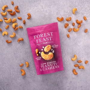 Forest Feast Slow Roasted Peanuts & Cashews With Sea Salt And Honey 120g ***