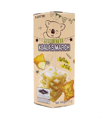 Lotte (Thai) Koala's March Biscuits - White Milk 37g <br> 樂天熊仔餅-牛奶