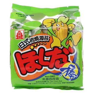 Pei Tien Corn Roll - Japanese Seaweed 100g <br> 北田玉米棒日式岩燒海苔