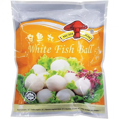 Mushroom White Fish Ball (Medium) 500g <br> 蘑菇牌 白魚丸