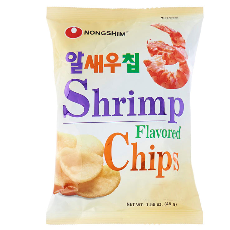 Nongshim Shrimp Flavoured Chips 45g <br> 農心 鮮蝦片