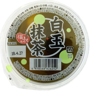 Marushin Matcha Jelly with Shiratama Dango and Adzuki Beans 140g *** <br> Marushin 紅豆白玉抹茶果凍