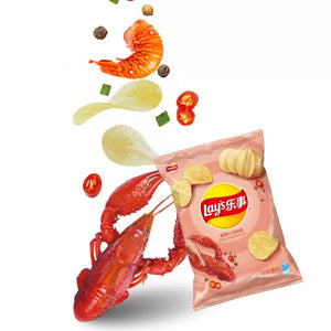 Lays Crisps - Spicy Crayfish Flavour 70g *** <br> 樂事薯片 香辣小龍蝦味