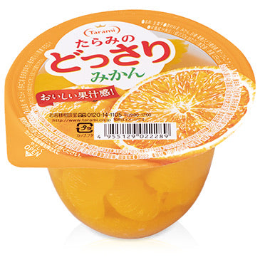 Tarami Dossari Fruit Jelly with Mikan Orange Chunks 230g *** <br> Tarami 橙味果肉果凍