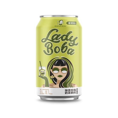 Lady Boba Matcha Latte Bubble Tea 315ml *** <br> 洪大媽波波小妞抺茶珍珠奶茶