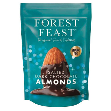 Forest Feast Sea Salted Dark Chocolate Covered Almonds 120g ***
