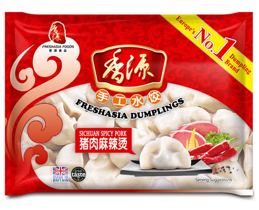FRESHASIA Hot & Spicy Pork Dumplings 400g <br> 香源手工水餃 - 豬肉麻辣燙