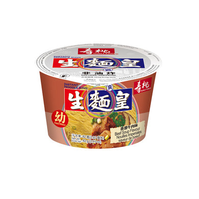 Sau Tao Instant Noodle King Bowl Noodle - Beef 70g <br> 壽桃牌 生麵皇 碗麵 香濃牛肉味