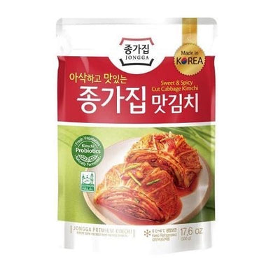 Chongga Mat Kimchi In Vacuum Bag (Cut Cabbage Kimchi) 500g <br> 宗家切片泡菜袋裝