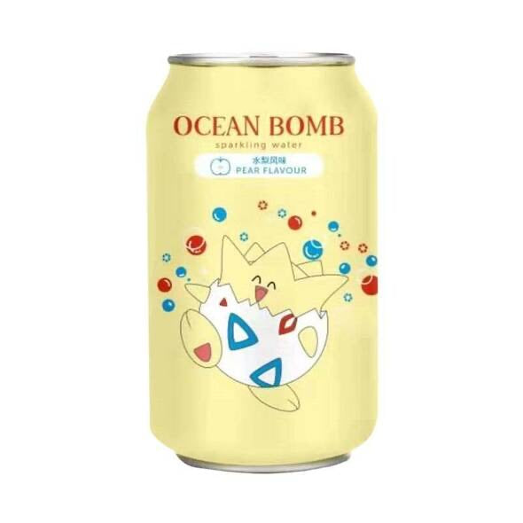 Y.H.B. Ocean Bomb & Pokémon (Togepi) - Pear 330ml *** <br> 海洋深層氣泡水 (波克比) - 韓國水梨風味