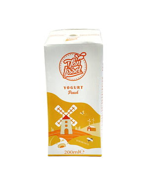 Van Ijssel Yogurt Drink - Peach 200ml BBD02/09/2023 <br> 艾瑟爾 - 100% 純酸奶 - 黃桃味
