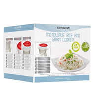 Load image into Gallery viewer, Kitchen Craft Microwave Rice and Grain Cooker 1.5L (BPA Free Plastic) ***