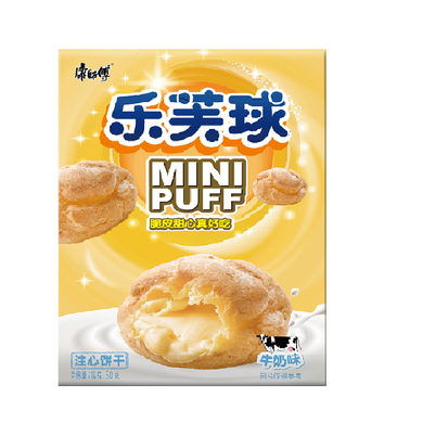 Master Kong Mini Puff - Original Flavour 50g 25/1/2022 <br> 康師傅樂芙球 - 牛奶味