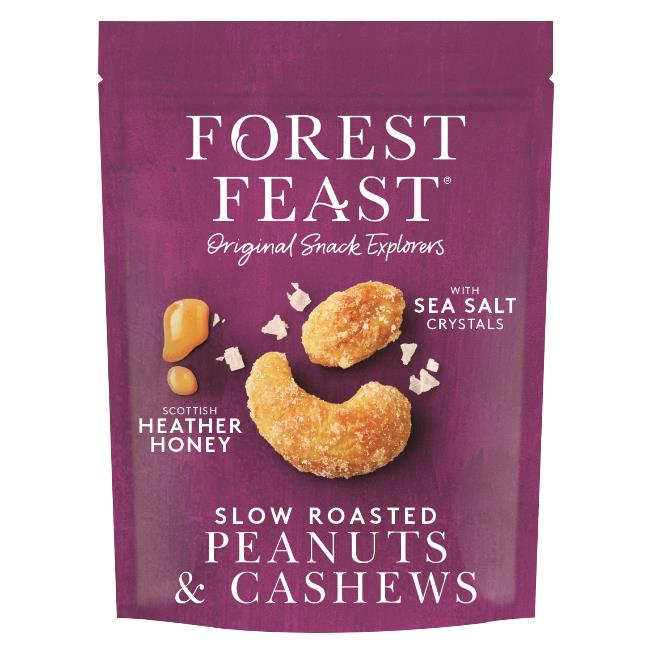 Forest Feast Slow Roasted Peanuts & Cashews With Sea Salt And Honey 120g ***