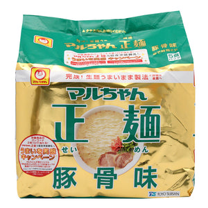 Toyo Suisan Maruchan Seimen Tonkotsu Pork Ramen Noodle 440g 5pack <br> 東洋水產正麵豚骨味