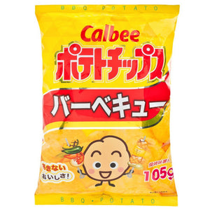 Calbee P/Chips - BBQ 105g <br> 卡樂B薯片-燒烤味