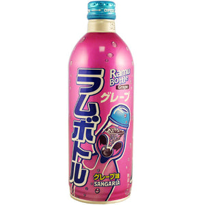 Sangaria Ramu Bottle Grape Soda 500ml *** <br> 三佳利葡萄味蘇打汽水